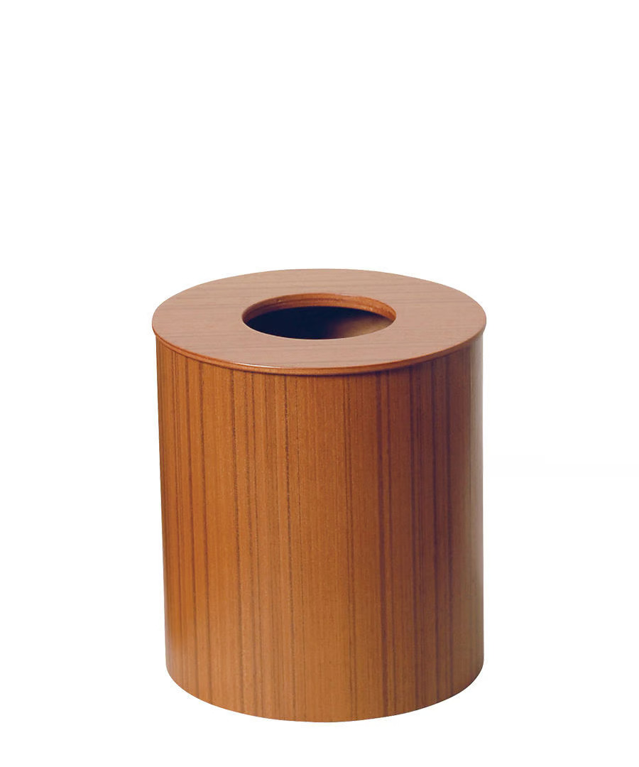 ごみ箱 ダストボックス ゴミ箱 おしゃれ サイトーウッド BASKET ドーナツ型 蓋付き チークグレイン インテリア スリム Sサイズ SAITOWOOD 藤枝家具 No.951