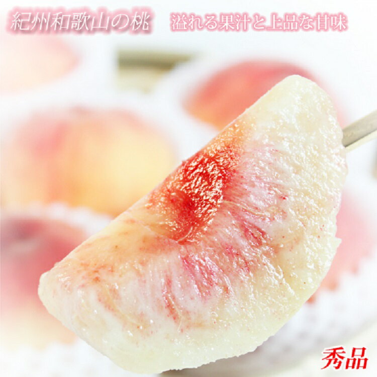 【ふるさと納税】＼レビューキャンペーン中／秀品　紀州和歌山産の桃　3玉　化粧箱入【2025年7月上旬より順次発送】【UT105】