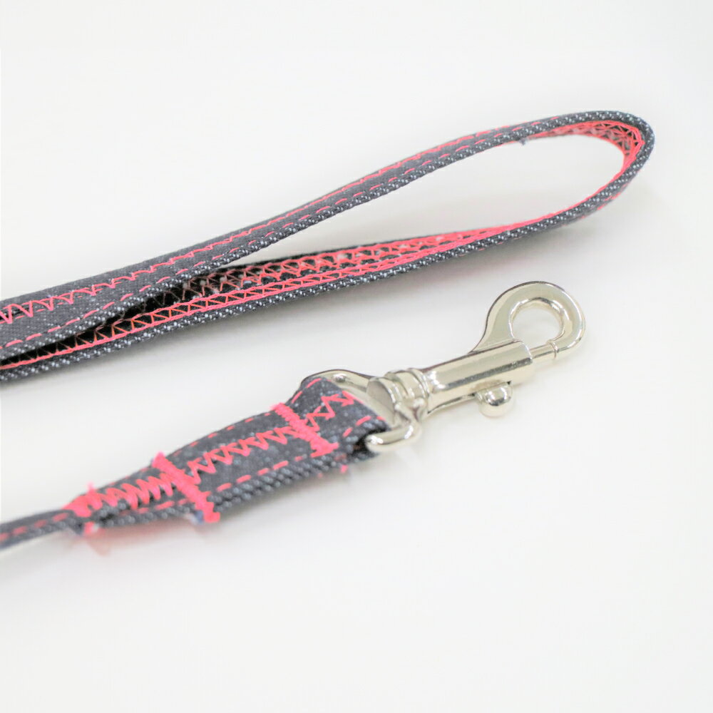 【ふるさと納税】カラーステッチデニリード（愛犬用リード）　雑貨・日用品・愛犬用・リード・カラー・除菌オゾン加工・清潔・安心・犬・デニム