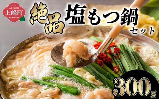 
                  2～3人前 絶品塩もつ鍋セット（300g）2～3人前　A-62-PE
                