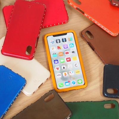 ふるさと納税 七尾市 【iPhoneXS用】本革ケース/ブラウン/ハンドメイド |  | 03