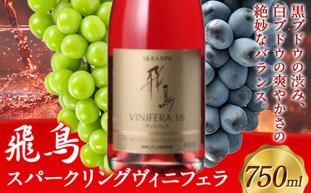 赤ワイン 飛鳥 スパークリング ヴィニフェラ 750ml (株)飛鳥ワイン《30日以内に出荷予定(土日祝除く)》大阪府 羽曳野市 飛鳥ワイン 飛鳥シリーズ アルコール ワイン 赤ワイン 酒 送料無料