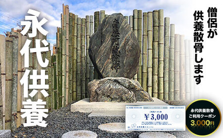 永代供養散骨ご利用クーポン 3,000円 SK01001