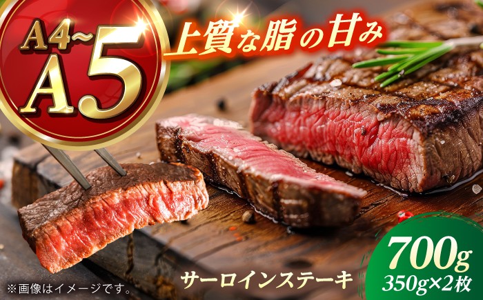 
                  長崎和牛 サーロイン ステーキ 350g×2 【KRAZY MEAT】 A5 A4 冷凍 和牛 肉 牛肉 BBQ [RCQ003]
                