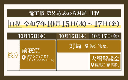 【先行予約】第38期竜王戦あわら対局プレミアム宿泊プラン/ホテル八木/1泊2食付/2名1室/大盤解説会、勝負めし金券 ※2025年9月下旬以降発送予定 [aw060-o003]