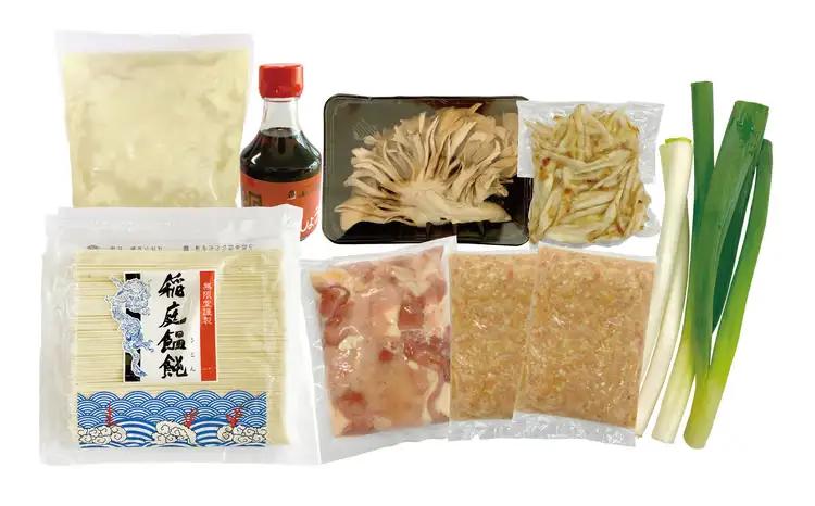 100P2812　比内地鶏稲庭うどん鍋【秋田比内や 】