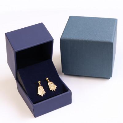 ふるさと納税 山梨県 【Do_goods】古墳時代の造形美『棘葉形杏葉』ダイヤモンド シルバーピアス 659-874-D |  | 03
