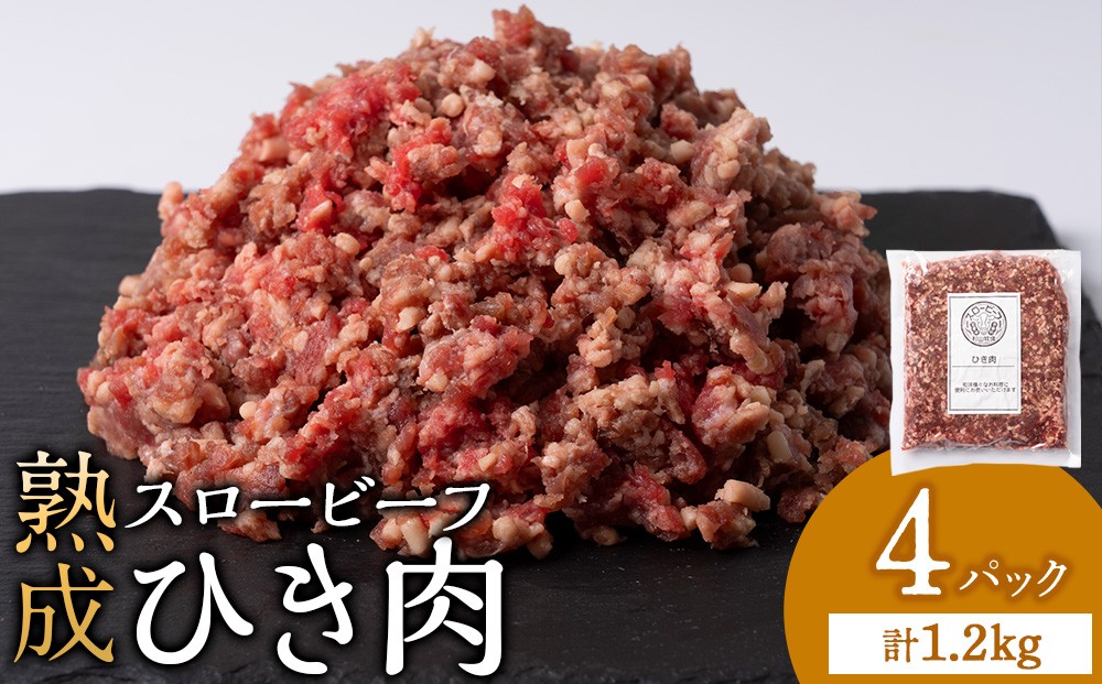 
                  スロービーフひき肉300g×4袋【杉山牧場】
                