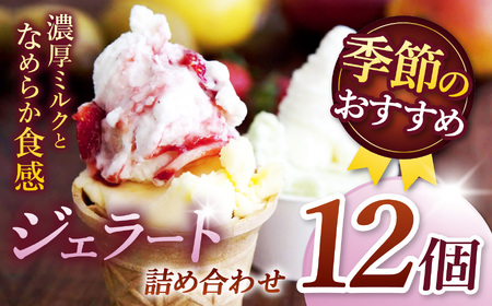 季節のお薦めジェラート詰め合わせ 90ml×12種類 カップ 長野県 伊那市【014-41】