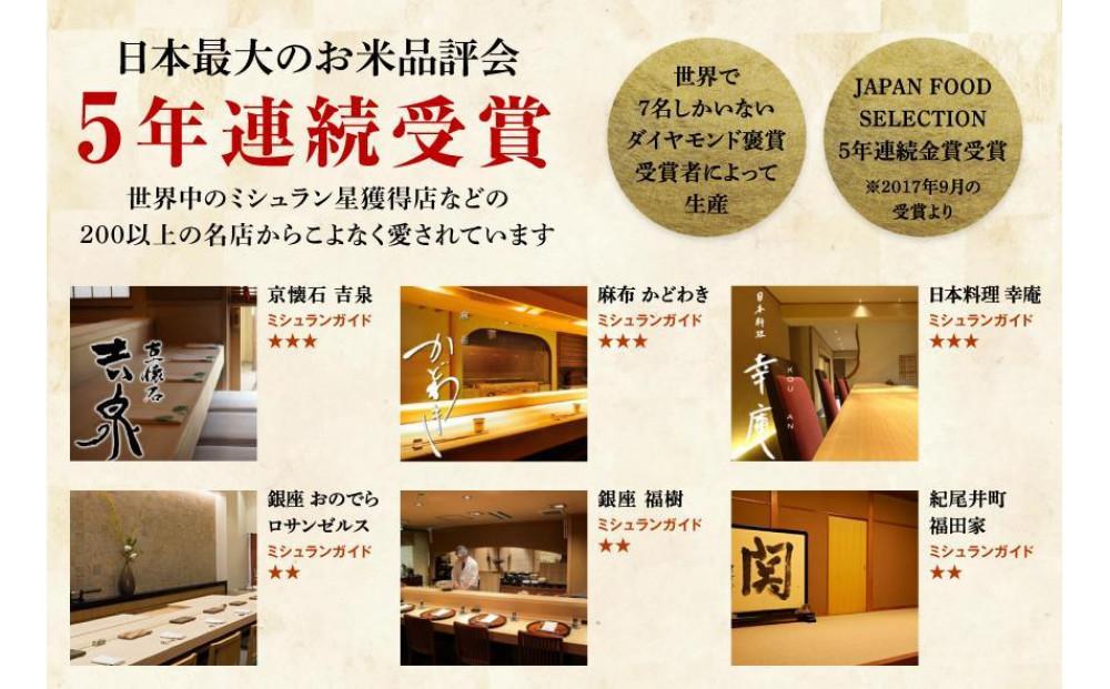 【2025年産新米】【ギフト用】最高級魚沼産コシヒカリ「雪椿」2kg×2袋 木箱入り 特別栽培米127527-025