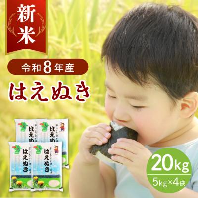 ふるさと納税 河北町 【令和8年産米】2026年11月下旬発送 はえぬき20kg 山形県産 【JAさがえ西村山】