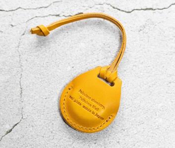 エアタグ ケース カバー（フルカバーモデル） レザー 本革 apple airtag 【イエロー】
