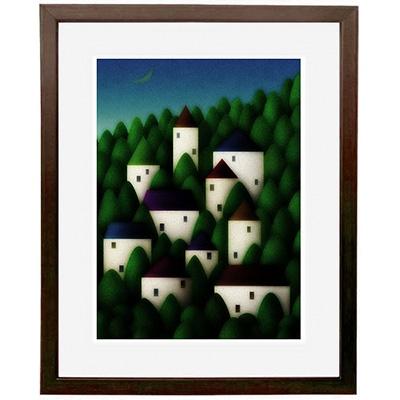 ふるさと納税 綾部市 ＼京都・綾部の癒やし系作家/【絵画】　無邪気な憂鬱　額装サイズ526mmx412mm