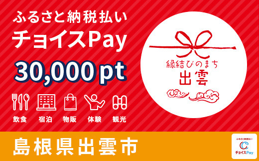 
出雲市チョイスPay 30,000pt（1pt＝1円）【会員限定のお礼の品】
