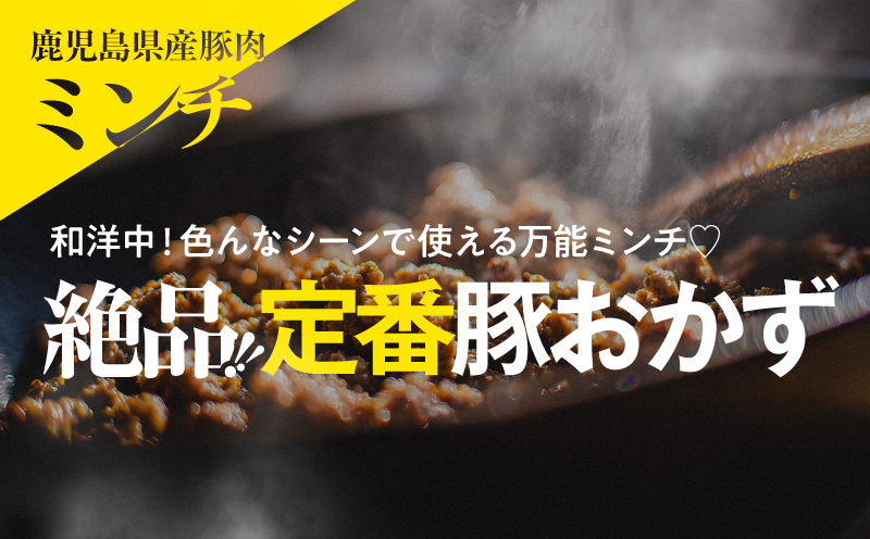 鹿児島県産豚肉ミンチ 4.0kg（500g×8パック）　KN179-003-04【おきどき】