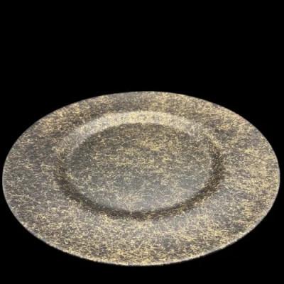 ふるさと納税 高野町 ディナープレート33　乱糸(マット仕上げ)漆黒 |  | 01