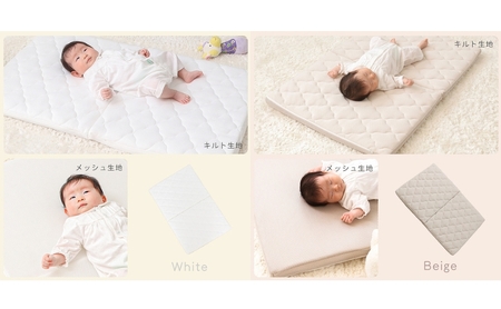 ベビーマットレス60×90カバー Peek-a-boo(ピッカーブー)　家具 インテリア ホワイト