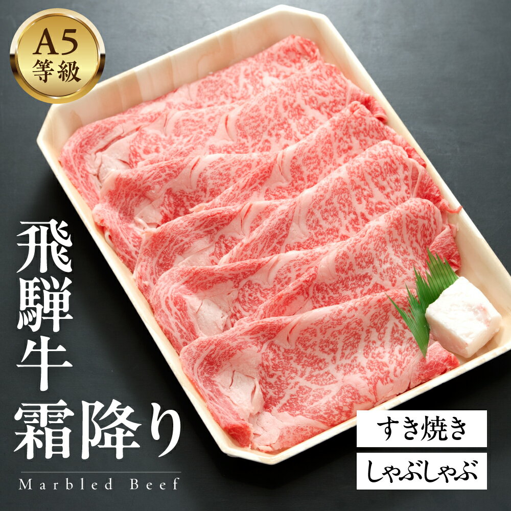 【ふるさと納税】 A5等級飛騨牛 霜降りすきやき・しゃぶしゃぶ 1kg/ 500g/ 300g
