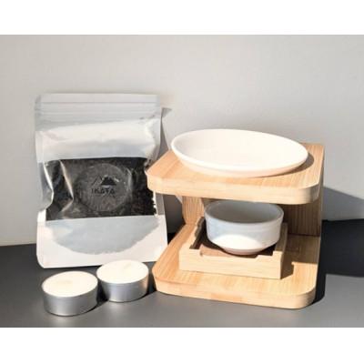 ふるさと納税 由布市 湯布院MIKATA　KO-HA(香葉) セット　香炉+ No.04 Soso -蒼爽-