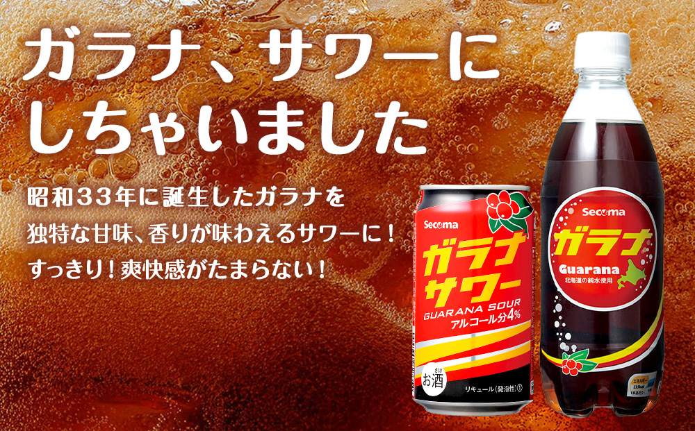 【定期便6ヶ月】 ガラナサワー ×2箱 (1箱 350ml 24本)