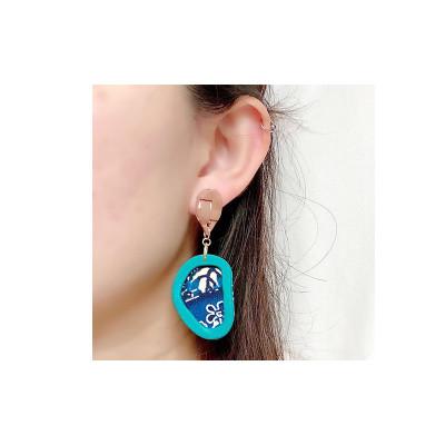 ふるさと納税 うるま市 【ピアス】海風(ウミカジ)ポリマークレイピアス |  | 01