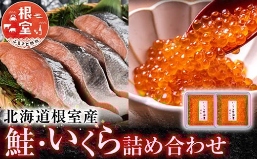 【北海道根室産】＜鮭匠ふじい＞鮭・いくら詰合せ