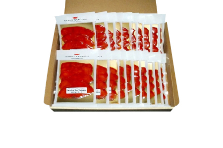 [鮭匠ふじい]天然紅鮭のスモークサーモンセット60g×20P D-42023