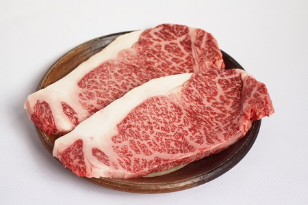 080-13 鹿児島県産黒毛和牛ロースステーキ2枚