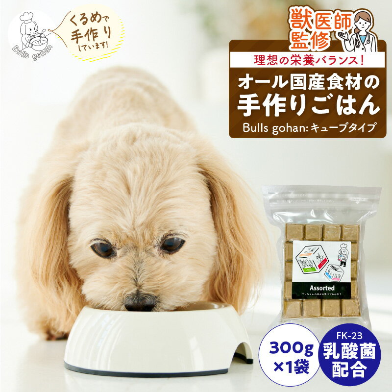 【ふるさと納税】ペットフード ドッグフード ブルズごはん CUBEタイプ 鹿肉 乳酸菌配合 腸活 加熱処理 乳酸菌 食材 香り 食欲を引き立てる 食べない 悩み 解決 手作り 単一動物性タンパク質 キューブ トッピング 簡単 冷凍 犬 ご飯 福岡県 久留米市 送料無料