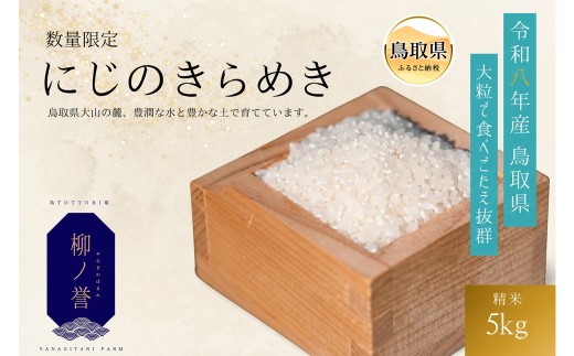 【令和8年度産】鳥取県産にじのきらめき白米5㎏【数量限定】_T2600443　鳥取県産・にじのきらめき