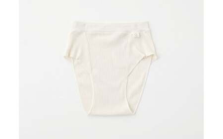 【杢グレー2枚 M-Lサイズ】hinna ふわリブ オーガニックコットン ふんどしショーツ【2枚セット】