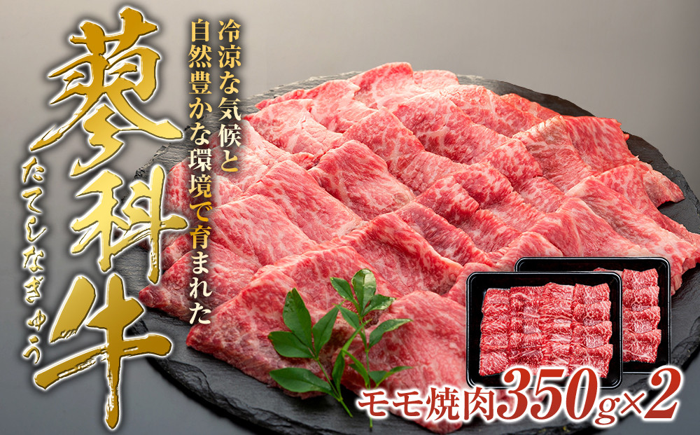 
            蓼科牛モモ焼肉350g×２
          