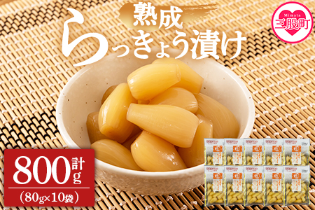 ＜純国産たまりらっきょう1.3kg（130g×10P）＞おつまみやご飯のおともに！【MI012-ko】【株式会社上沖産業】