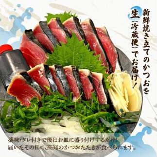 土佐の魚とお酒のおきゃくセット A（生鰹タタキコース）生かつおの藁焼きタタキ（タレ・薬味付き）500～700g 3～5人前 わら焼き 純米吟醸生原酒 CEL-24 720ml×2本 日本酒 お酒_イメ