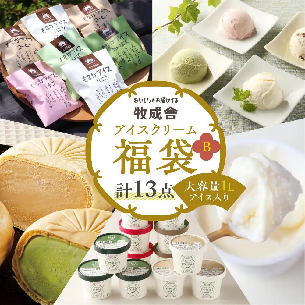 ＜牧成舎＞飛騨のアイスクリーム 贅沢セット アイス13点