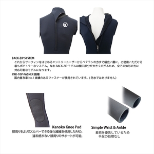 ウェットスーツ RINCON 3/2mm icon-BZ フルスーツ FALL/WINTER仕様 L-Rサイズ