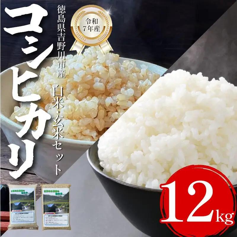 米 食べ比べ 12kg （玄米2㎏×3袋、白米2㎏×3袋） コシヒカリ 令和7年度産