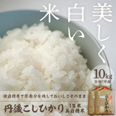 ふるさと納税 京丹後市 令和7年産　丹後こしひかり1等米10kg　美白精米[5kg×2袋]