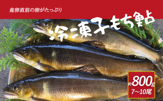 産卵直前の卵たっぷりの冷凍子持鮎  約800g （7～10尾）魚卵 魚 お魚 さかな 鮎 子持鮎 あゆ 塩焼き 煮付け