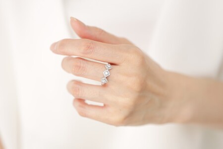 【プラチナ】 0.39ct ダイヤモンドリング/No.124