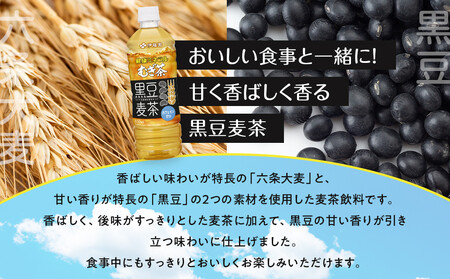［定期便 全3回 毎月発送］健康ミネラル麦茶黒豆麦茶 650ml×1ケース （24本）
