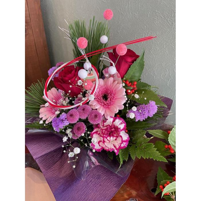 【ふるさと納税】美里町からお届け新年を彩る生花アレンジメント～洋～