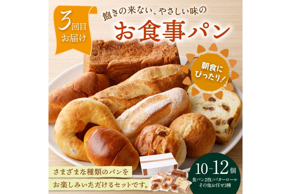 【3回定期便】京都のパン屋★ 京都 丹後のおまかせ お楽しみパン 3ヶ月定期便 【訳あり】 	BT00021