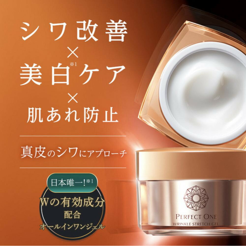 【ふるさと納税】パーフェクトワン 薬用リンクルストレッチジェル 50g スパチュラ付き 新日本製薬 オールインワン 美容液ジェル シワ 美白 | ふるさと納税 美容 化粧品 スキンケア クリーム おすすめ コスメ ビタミンPP 人気 福岡市 送料無料 医薬部外品