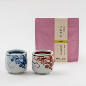 【伊万里焼】伊万里茶とペア湯呑セット H958