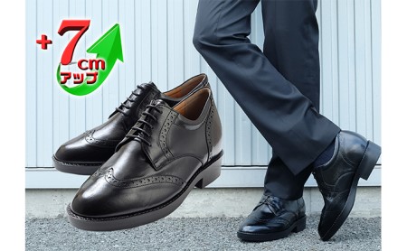 シークレットシューズ ウイング 黒 シークレットシューズ 26.0cm