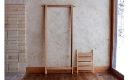 【高島屋選定品】ハンガーラック | 飛騨の家具 国産材 木製 収納ラック 無垢 おしゃれ 人気 おすすめ 新生活 飛騨高山【オークヴィレッジ】ATOV016
