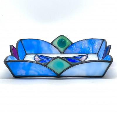 ふるさと納税 東村山市 ステンドグラス　ニャンコの顔絵皿 |  | 03