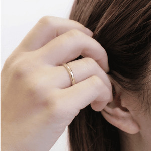 2.0mm　ゴールドリング　K18YG/K18PG/K18WG【サイズ：8～20号】　18金 18K 金 指輪 リング 地金 アクセサリー ジュエリー