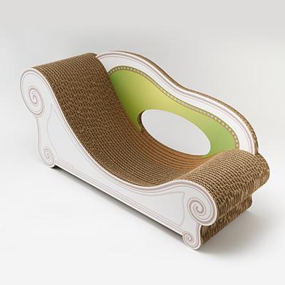 ふるさと納税 館山市 猫のおしゃれ爪とぎソファー「カリカリーナ Basic」モスグリーン　スタンダードサイズ　1点 |  | 02